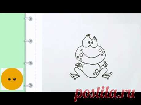 How to draw a frog || Как нарисовать лягушку