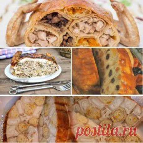 Курица, фаршированная блинами (подборка рецептов)