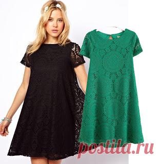 Модели летних платьев для пышненьких дам 2017 год (часть 2)