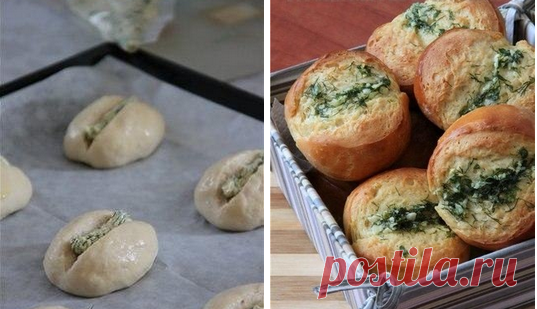 чесночные булочки