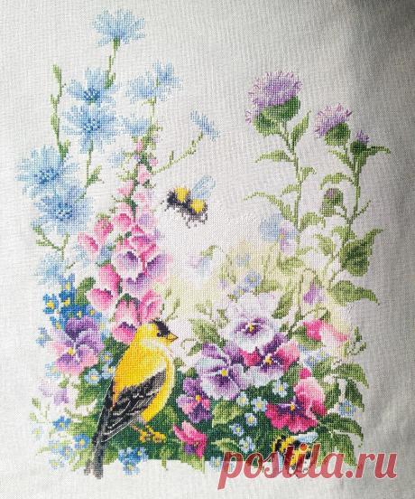 Летняя песня. Вышивка подбором | Блог Leeloo2525 | Дзен