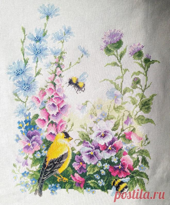 Летняя песня. Вышивка подбором | Блог Leeloo2525 | Дзен