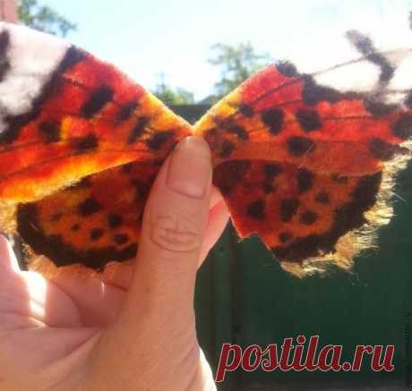 Создаем крылья бабочки методом &quot;шерстяной пирог&quot; - Ярмарка Мастеров - ручная работа, handmade