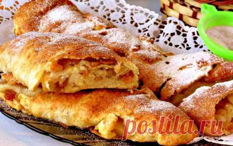 Яблочный рулет из творожного теста – Вкусные Рецепты   Если вы любите яблочную выпечку, тогда вам понравится рецепт яблочного рулета из творожного теста. Десерт очень простой в приготовлении