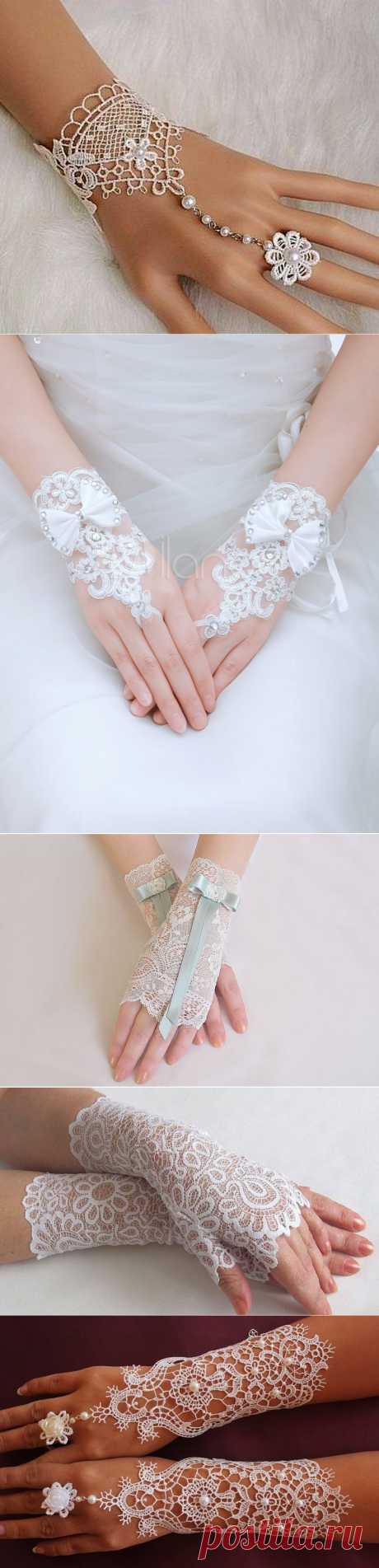 Ажурная красота кружевных митенок — Сделай сам, идеи для творчества - DIY Ideas