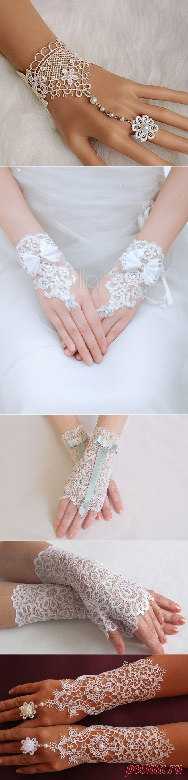 Ажурная красота кружевных митенок — Сделай сам, идеи для творчества - DIY Ideas