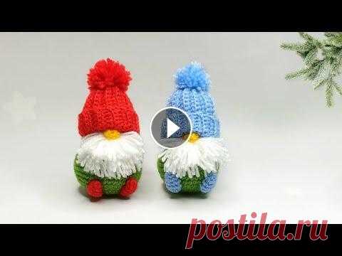 Супер - просто ❄ Весёлый новогодний гном амигуруми / Рождественский подарок крючком. В этом видео я вам покажу: Как вязать маленьких гномиков крючком . Новогодний гном Идеально подойдут на день Святого Николая ,Новый год ,Рождество и п...