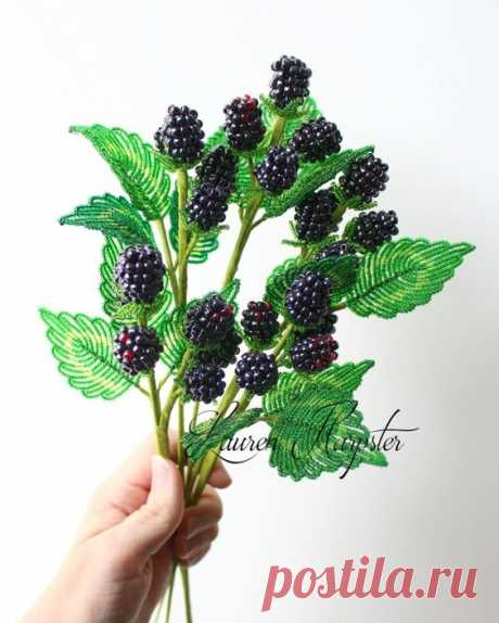 Bead & Blossom - Rose and Berry Wedding Bouquet - Learn French Beading