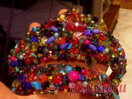 DIY Как сделать шикарный ободок с камнями Любимое хобби