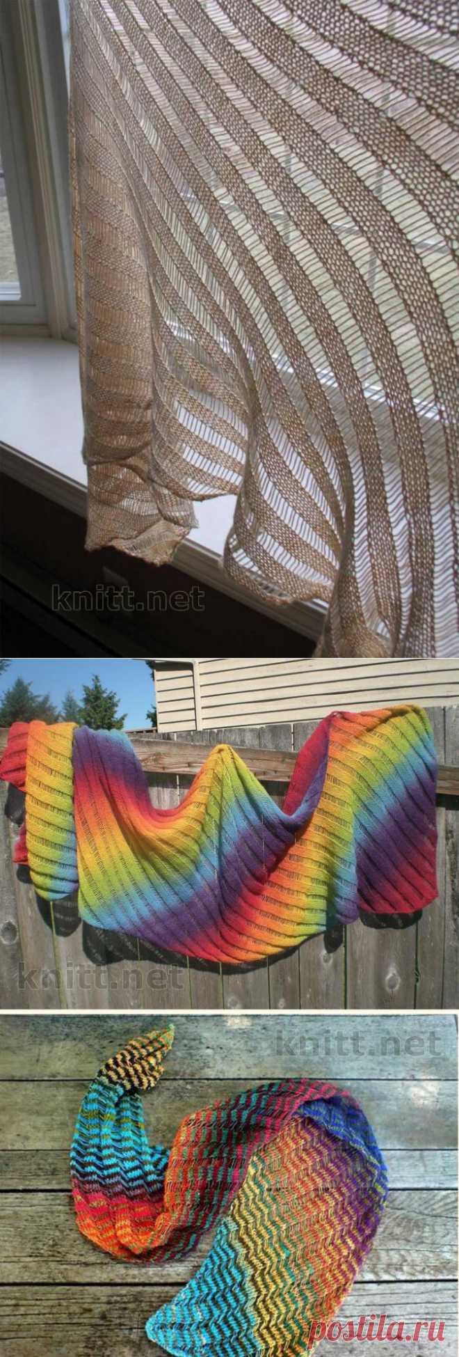 Шаль Klapotis на спицах | knitt.net | Все о вязании