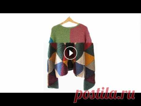 Pletena moda. Крупный печворк спицами #3 Еще больше идей в Интернет-магазины: «белорусский трикотаж» Одежда & Обувь, Аксессуары AliExpress GearBest.com Lamoda KZ Lamoda UA Chicco UA #вязание ...
