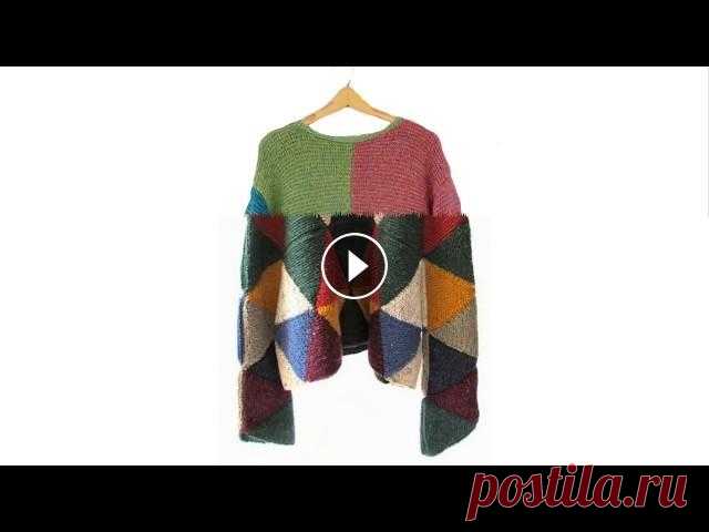 Pletena moda. Крупный печворк спицами #3 Еще больше идей в Интернет-магазины: «белорусский трикотаж» Одежда & Обувь, Аксессуары AliExpress GearBest.com Lamoda KZ Lamoda UA Chicco UA #вязание ...