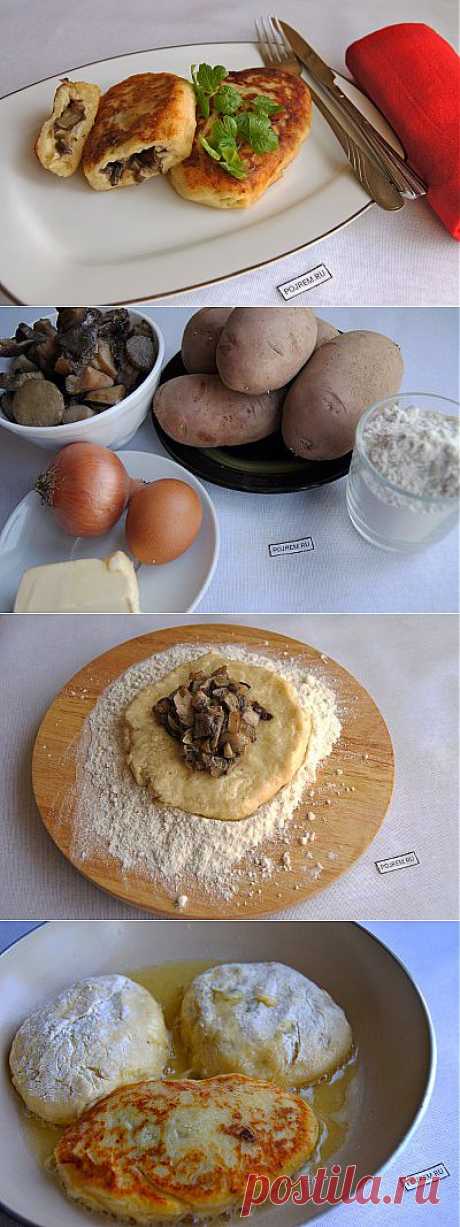 Картофельные зразы с грибами - рецепт с