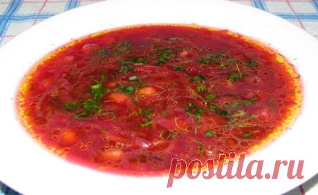 Борщ с фасолью без мяса в мультиварке, рецепт — Вкусо.ру