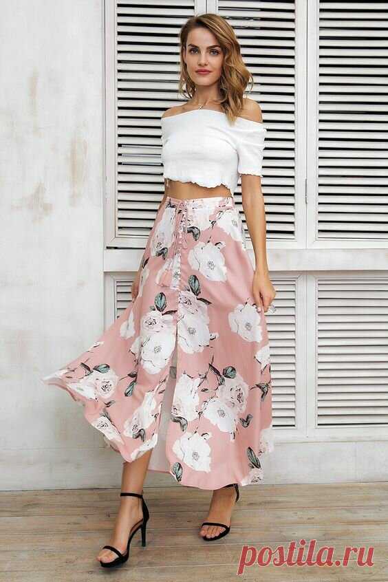 Юбки с цветочным принтом: модный тренд 2023