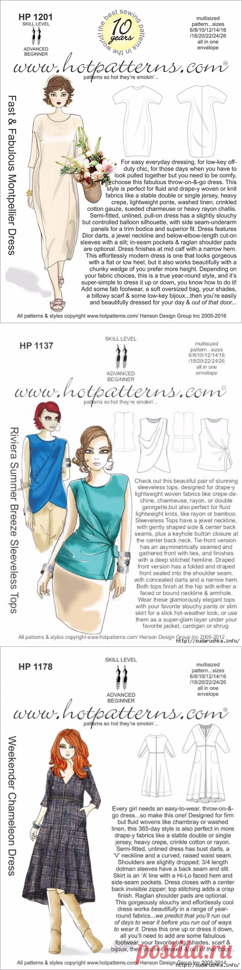 Для тех, кто шьёт. Идеи, выкройки
