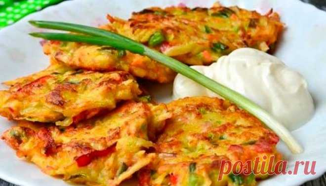 Овощные оладьи с мясным фаршем | Fresh-Recipes