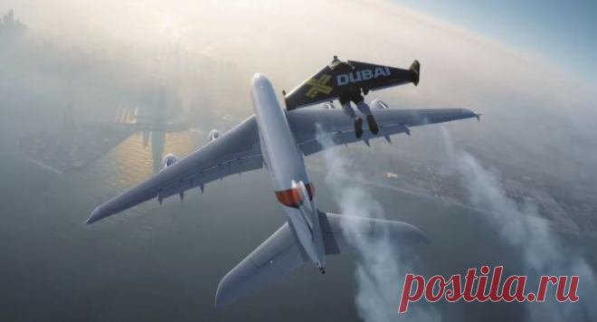 Экстремальный полет вокруг Airbus A380 над Дубаем | Выживи сам