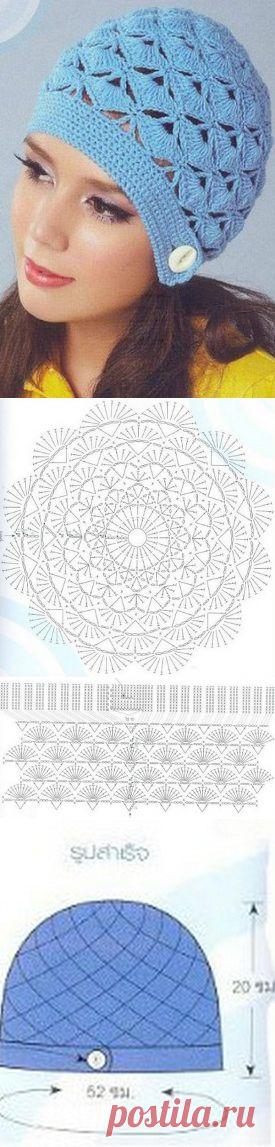Как связать шапку крючком