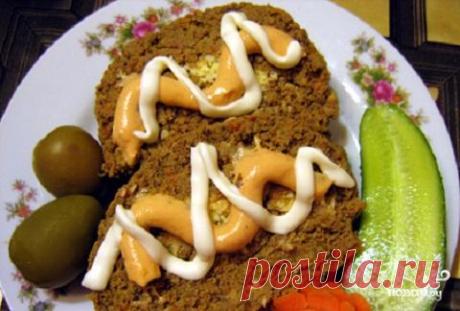 Рулет из печени - пошаговый рецепт с фото на Повар.ру