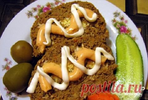 Рулет из печени - пошаговый рецепт с фото на Повар.ру