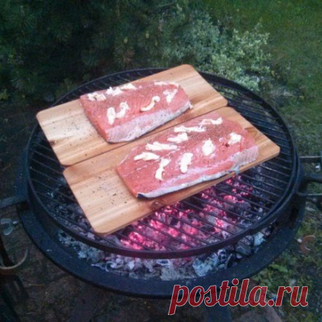 Интересный способ приготовления рыбы на гриле. (8 фото)