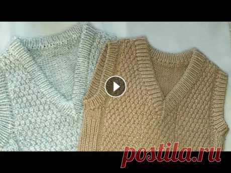 Безрукавка для мальчика.3 часть Первая часть: Вторая часть: Благодарность за МК и помощь на развитие канала: 5336 6901 5673 5708 Сбербанк...