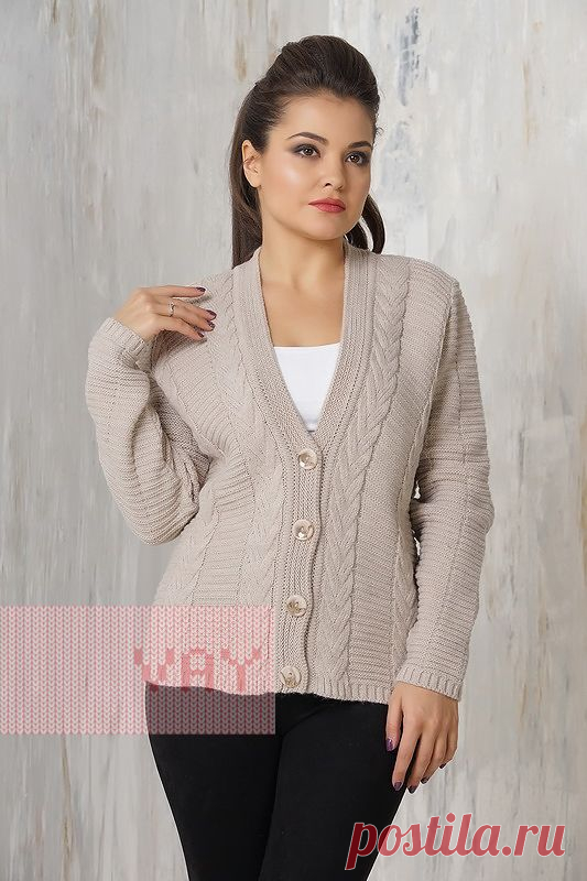 Вязаные кофты от марки VAY. Вязаные кофты для женщин VAY (артикул 1448), цветовое решение св.беж. Ещё больше вязаных кофт из шерсти марки ВЭЙ на наших сайтах. Официальное представительство бренда VAY: купить в розницу в магазине Согревай.ру https://www.sogrevay.ru, оптовые закупки на Ньювэй.ру https://www.newvay.ru.