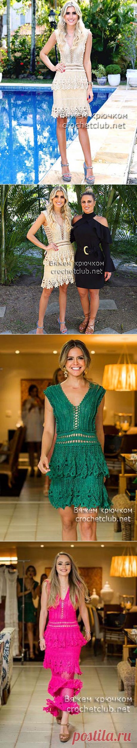 Платье крючком от Alzira Vieira