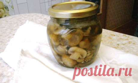 Быстрая закуска из шампиньонов, рецепт приготовления