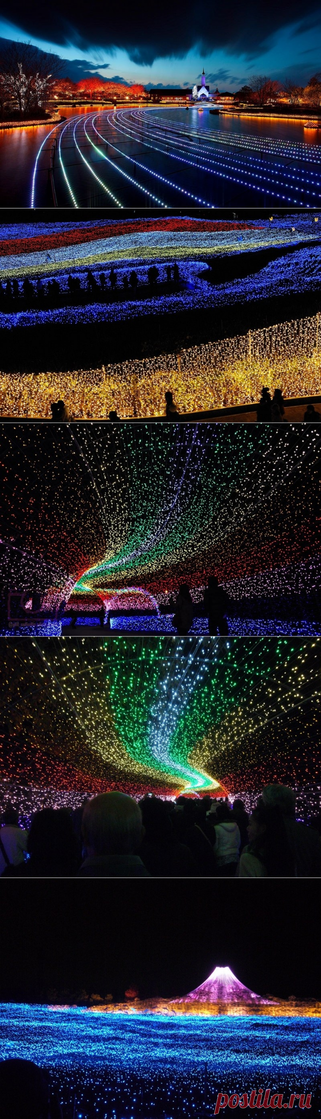 Невероятный зимний фестиваль света в Японии. - Путешествуем вместе