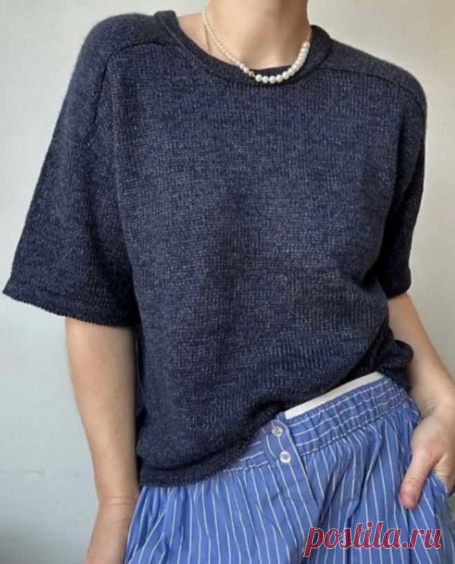 Женственный Шарм: Описание Вязаного Топа со Структурой Плеча (Вязание спицами) – Журнал Вдохновение Рукодельницы