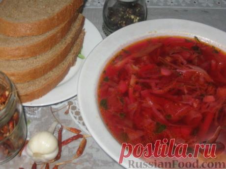 Рецепт: Холодный борщ на RussianFood.com