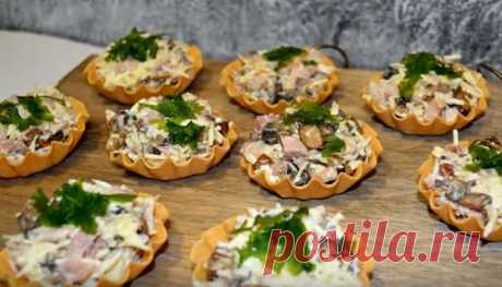 Рецепты тарталеток с начинкой, самые вкусные и простые закуски