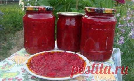 Свекольник на зиму в банках с яблоками - рецепт с фото