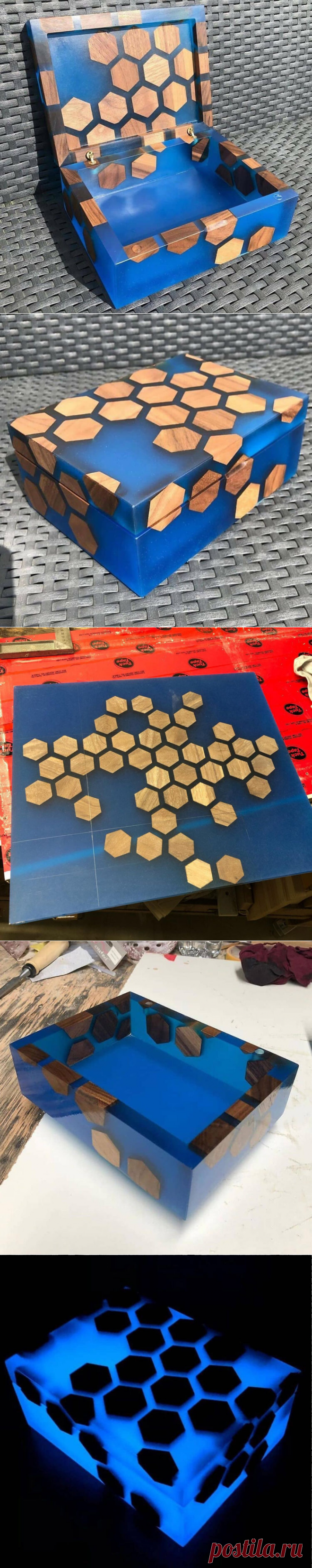 Шкатулка «Соты» | Для тех, кто любит работать с деревом