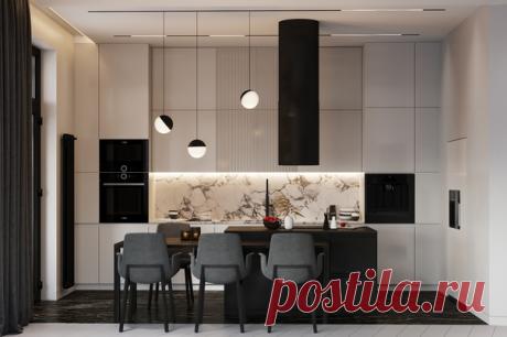 Дизайн квартиры 100 м² в ЖК «Сердце столицы» для молодых супругов от студии Icon Interiors