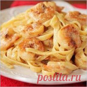 Паста феттучини с креветками. Как приготовить Паста феттучини с креветками | Verner-Diet.ru