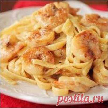 Паста феттучини с креветками. Как приготовить Паста феттучини с креветками | Verner-Diet.ru