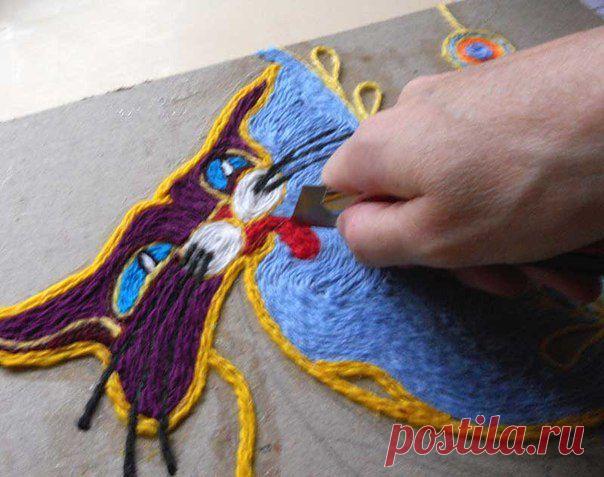 Рисуем нитками | Страна Полезных Советов