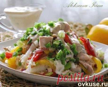 Салат &quot;Курочка-Снегурочка&quot; - Простые рецепты Овкусе.ру