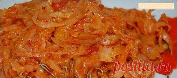 Очень вкусная тушеная капуста — рецепт для гарнира | Таки Вкусно