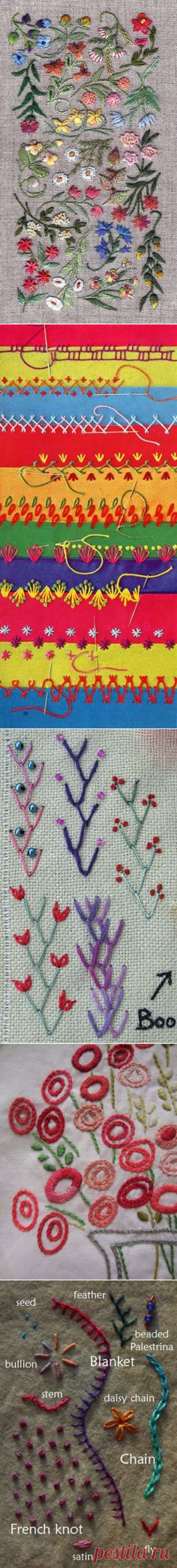 (226) Пин от пользователя Jean DeSavage на доске Embroidery-Stitches