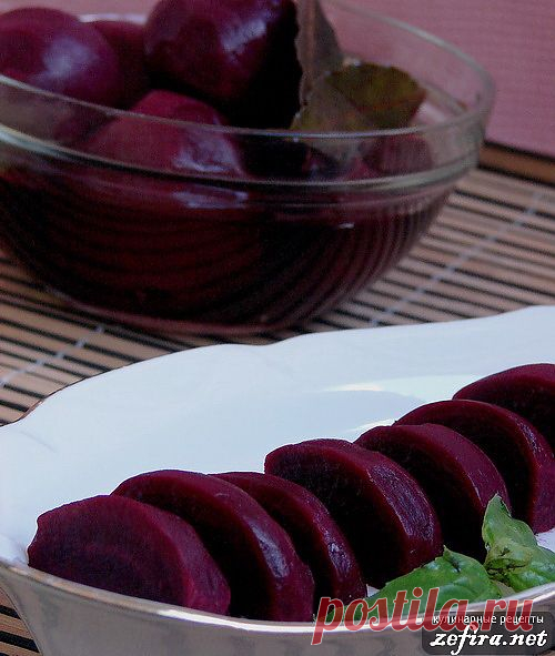 Рецепт приготовления маринованной свеклы. 