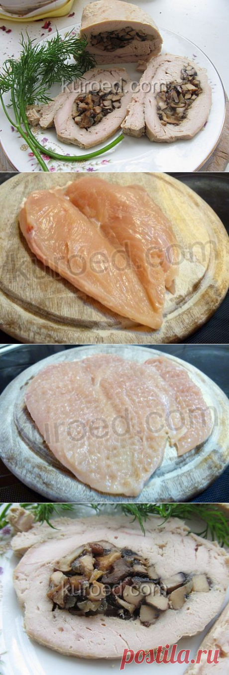 РЕЦЕПТЫ | Куриный рулет с грибами