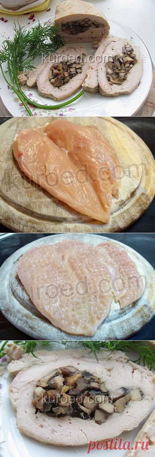 РЕЦЕПТЫ | Куриный рулет с грибами