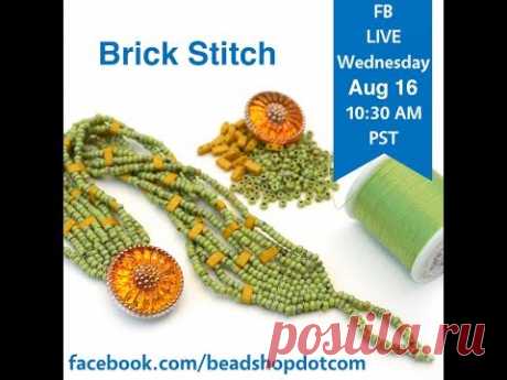 FB Live Seed Bead School: Brick Stitch with Emily and Grace
