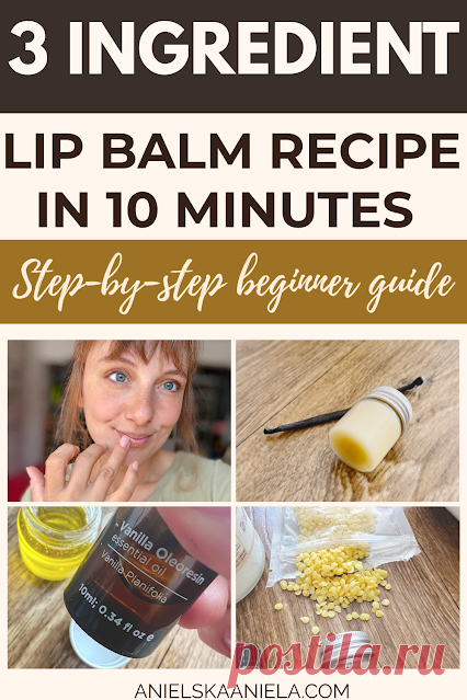 3 Ingredient Lip Balm Recipe in 10 Minutes Easy DIY