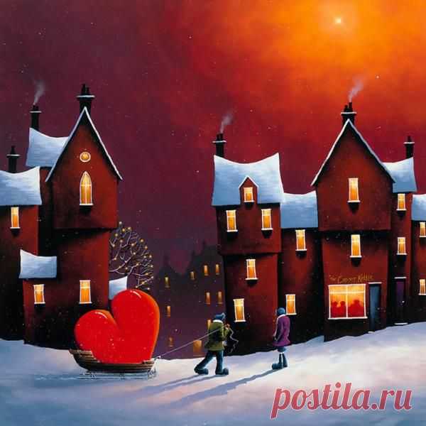 Романтические и яркие картины Дэвида Реншоу | Современное искусство