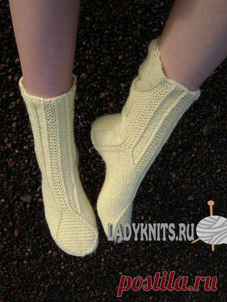 Вязаные спицами красивые носки Зимняя чаша / Вязание как искусство!
